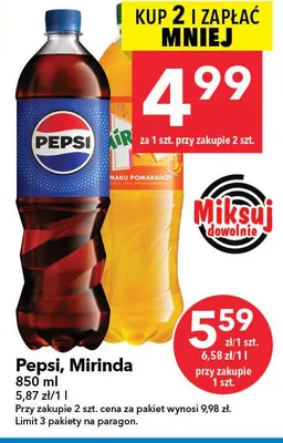Pepsi różne rodzaje promocja w LEWIATAN