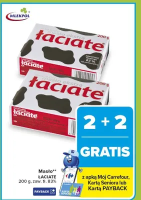 Masło Łaciate promocja w Carrefour Market