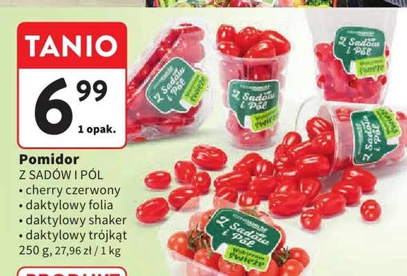 Pomidor daktylowy trójkąt Z Sadów i Pól promocja w Intermarche