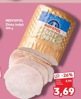 Wędlina Złoty indyk Indykpol promocja w Kaufland