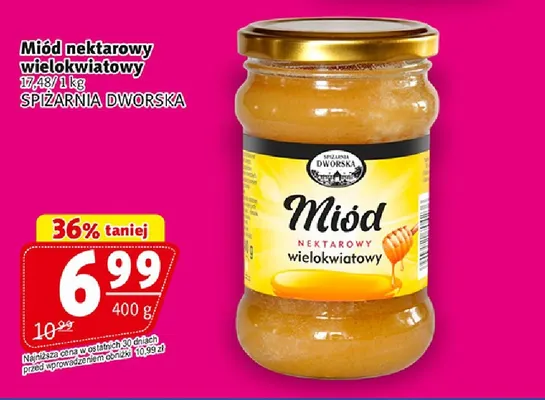 Miód nektarowy wielokwiatowy Spiżarnia Dworska promocja w Prim Market