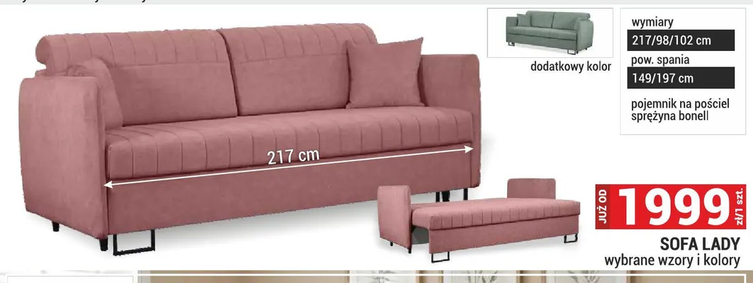 Sofa Lady promocja w Merkury Market