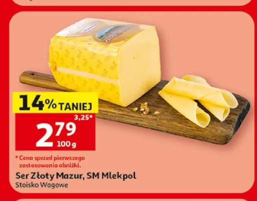 Ser Złoty Mazur Mlekpol promocja w Auchan
