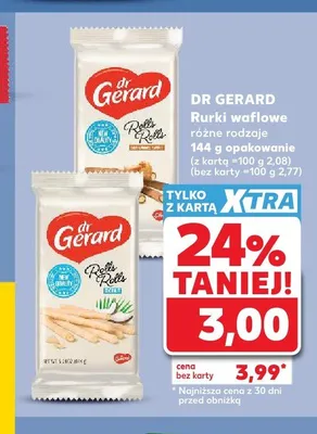 Rurki waflowe Dr Gerard Rolls Rolls promocja w Kaufland