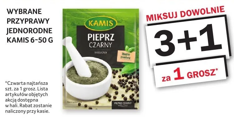 Przyprawy jednorodne Kamis 6-50 g promocja w Selgros