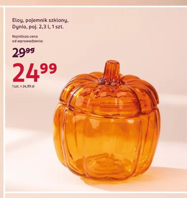 Pojemnik szklany Dynia 2,3 l Eloy promocja w Rossmann