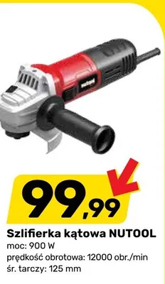 Szlifierka kątowa NUTOOL 900W śr. tarczy 125mm promocja w Bricomarche