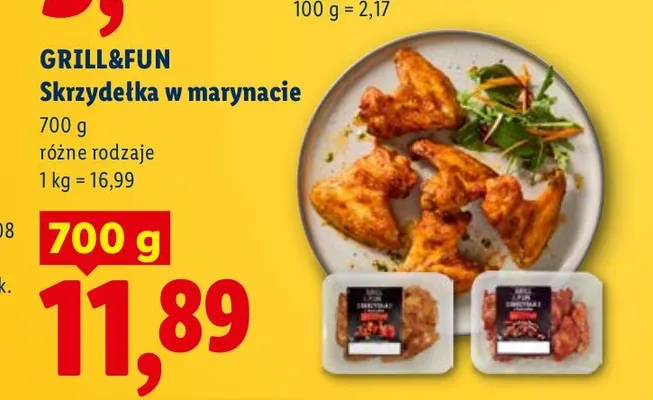 Skrzydełka w marynacie Grill & Fun promocja w Lidl