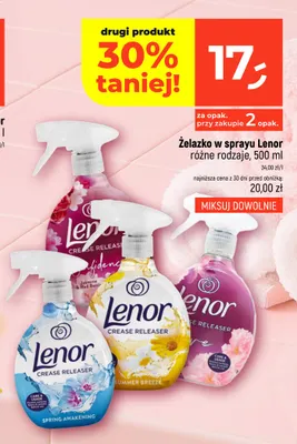 Żelazko w sprayu Lenor promocja w Dealz