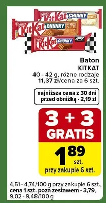 Baton różne rodzaje promocja w Carrefour Express
