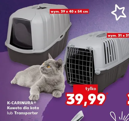 Transporter dla kota 31x31,5x48 cm promocja w Kaufland