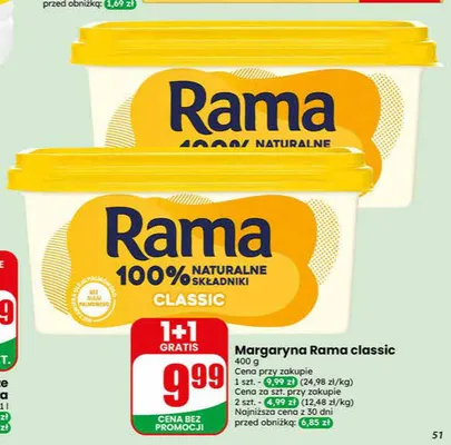 Margaryna Rama classic promocja w Dino