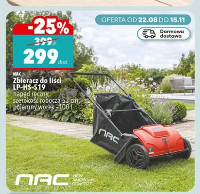 Zbieracz do liści LP-HS-S19 Nac promocja w Biedronka