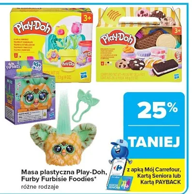 Masa plastyczna Play-Doh, Furby Furbisie Foodies różne rodzaje promocja w Carrefour