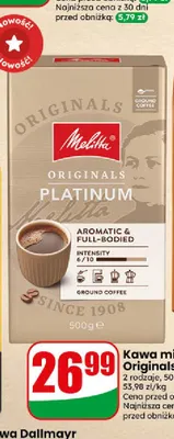 Kawa mielona Originals Melitta promocja w Dino