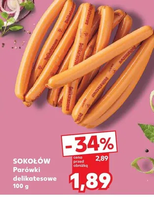 Parówki delikatesowe promocja w Kaufland