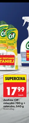 Zestaw Cif mleczko 780 g + mleczko 540 promocja w Biedronka