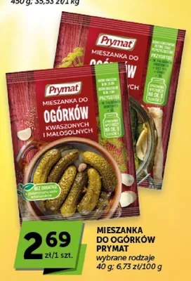 Mieszanka do ogórków kwaszonych i małosolnych Prymat promocja w Euro Sklep