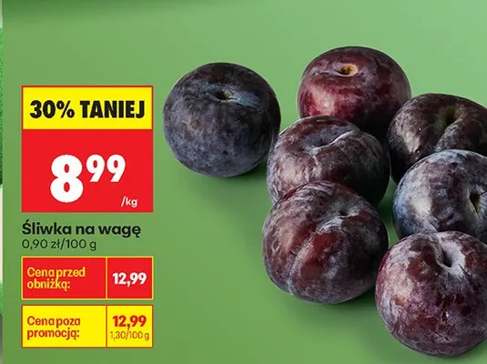Śliwka na wagę promocja w Biedronka
