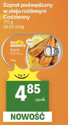 Szprot podwędzany w oleju roślinnym promocja w Delikatesy Centrum
