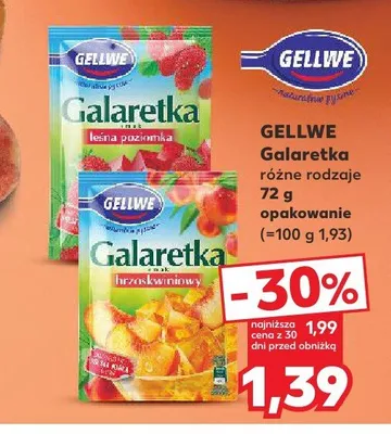 Galaretka Gellwe leśna poziomka promocja w Kaufland