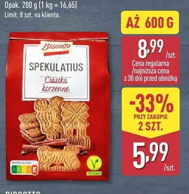 Ciastka korzenne Spekulatius  promocja w Aldi