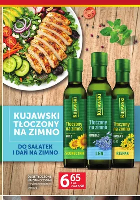 Olej słonecznikowy Kujawski tłoczony na zimno promocja w Selgros