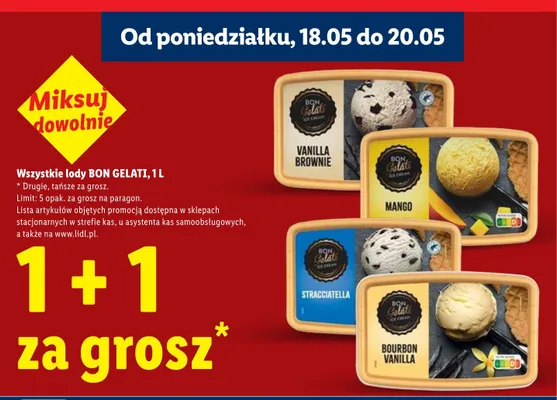 Lody Bon Gelati promocja w Lidl