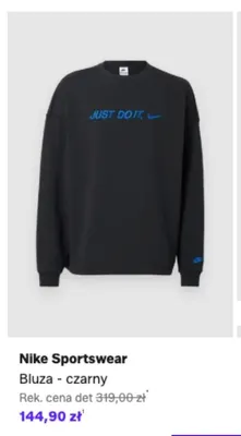 Bluza Nike Sportswear czarny promocja w Lounge by Zalando