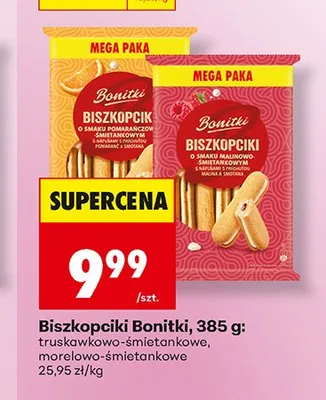 Biszkopciki Bonitki morelowo-śmietankowe promocja w Biedronka