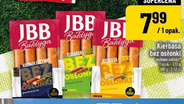 Kiełbasa bez osłonki JBB Bałdyga promocja w POLOmarket