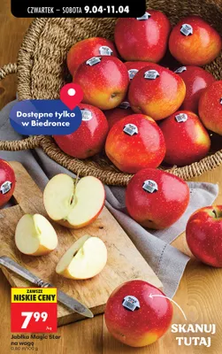 Jabłka Magic Star na wagę promocja w Biedronka