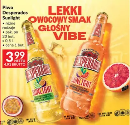 Piwo Desperados Sunlight różne rodzaje promocja w Makro