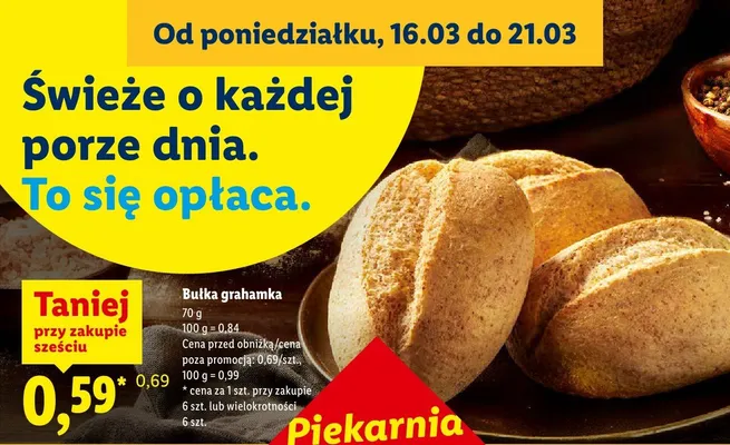 Bułka grahamka promocja w Lidl