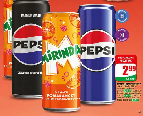 Napój gazowany Mirinda Orange promocja w Dino