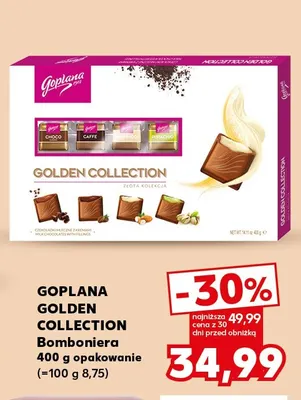 Bomboniera Golden Collection Goplana promocja w Kaufland