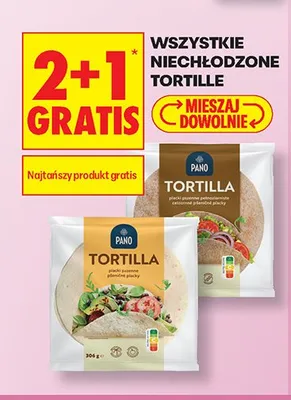Tortilla pszenna Pano promocja w Biedronka