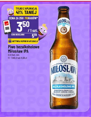 Piwo bezalkoholowe Miłosław IPA promocja w POLOmarket