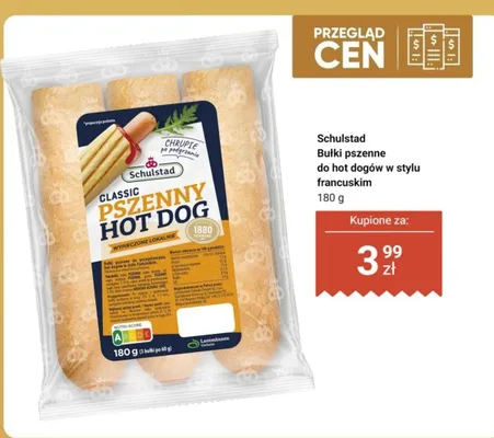 Bułki pszenne do hot dogów w stylu francuskim promocja w Dino