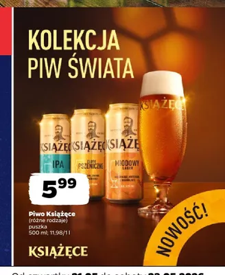 Piwo Książęce IPA puszka promocja w Netto