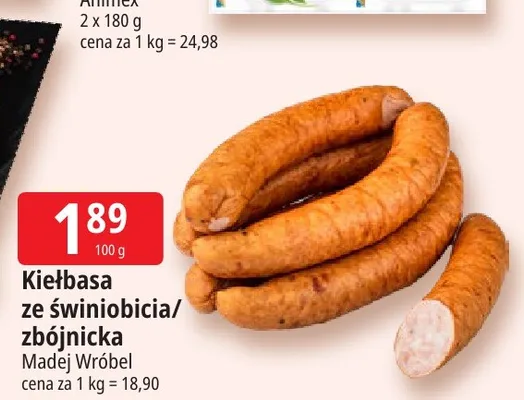 Kiełbasa ze świniobicia Madej Wróbel promocja w Leclerc