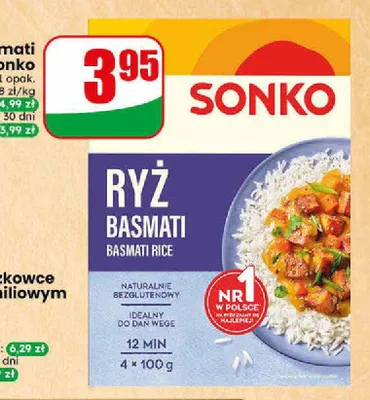Ryż basmati Sonko promocja w Dino
