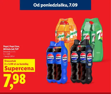 Napój gazowany Pepsi 2-pak promocja w Lidl