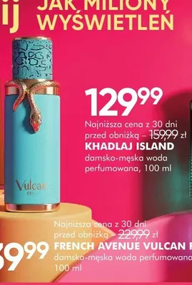 Woda perfumowana damsko-męska Khadlaj Island promocja w Super-Pharm