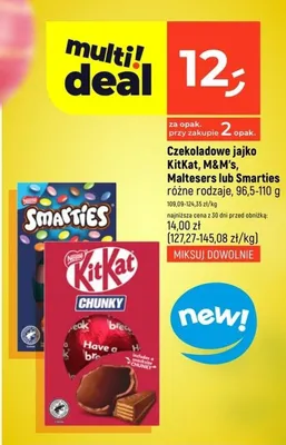 Czekoladowe jajko różne rodzaje promocja w Dealz