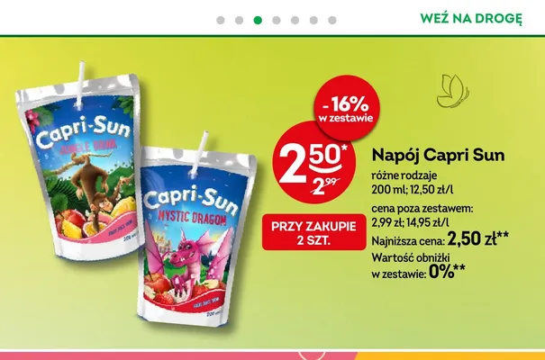 Napój owocowy Capri-Sun Mystic Dragon promocja w Żabka