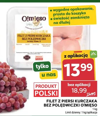 Filet z piersi kurczaka bez polędwiczki O!mięso promocja w Stokrotka