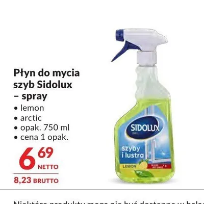 Płyn do mycia szyb Sidolux spray arctic promocja w Makro