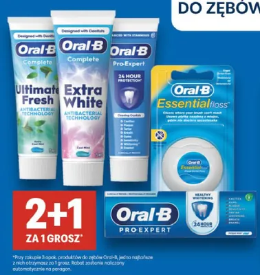 Nić dentystyczna 50 m Oral-b satin floss promocja w Delikatesy Centrum