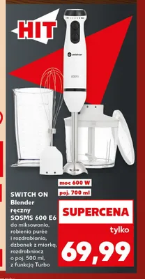 Blender ręczny Switch On Sosms 600 E6 promocja w Kaufland